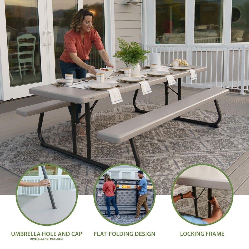 Lifetime 8 - Person Rectangular Outdoor Dining Set