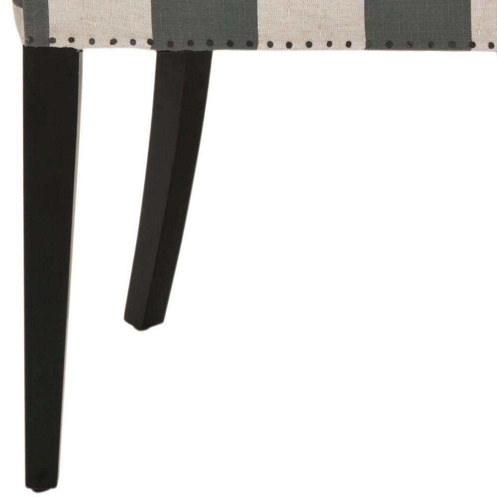 Becca 19''H Dining Chair with Nail Heads - Grey/White - Safavieh