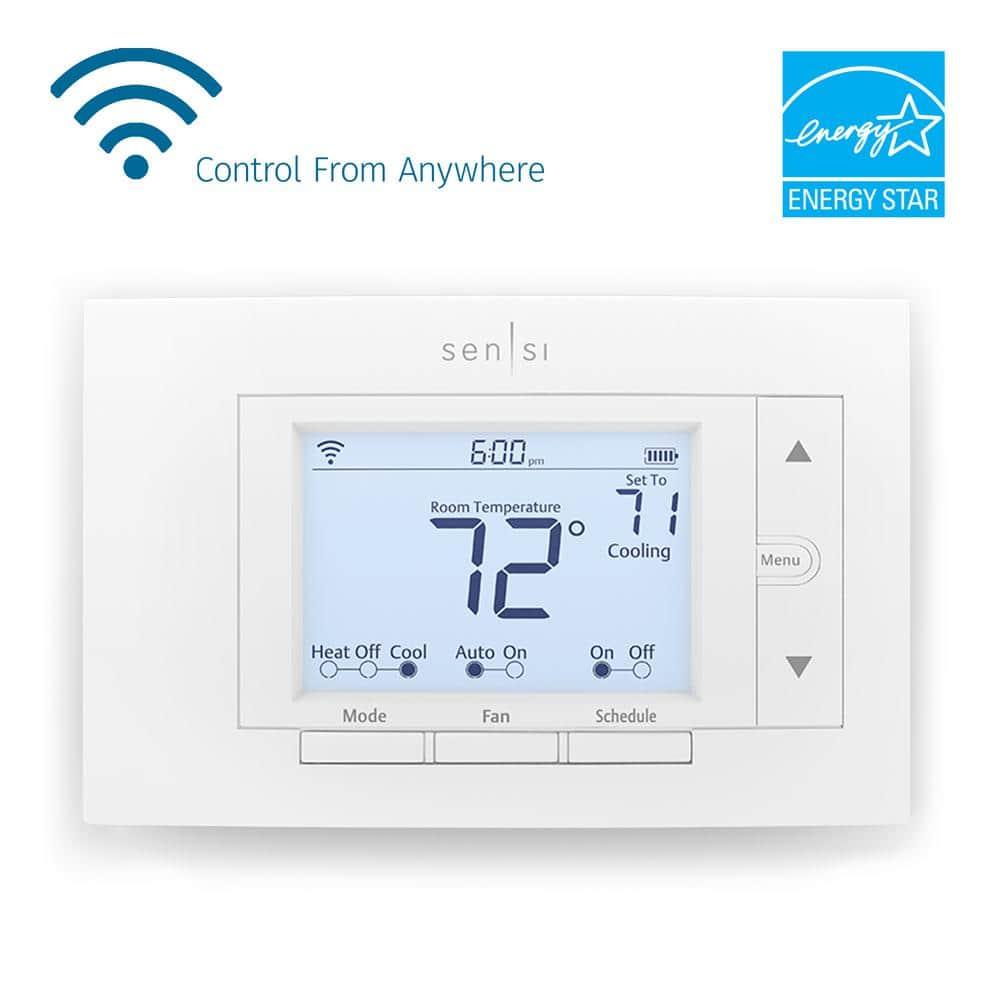 Sensi Smart Programmable Wi-Fi Thermostat-White