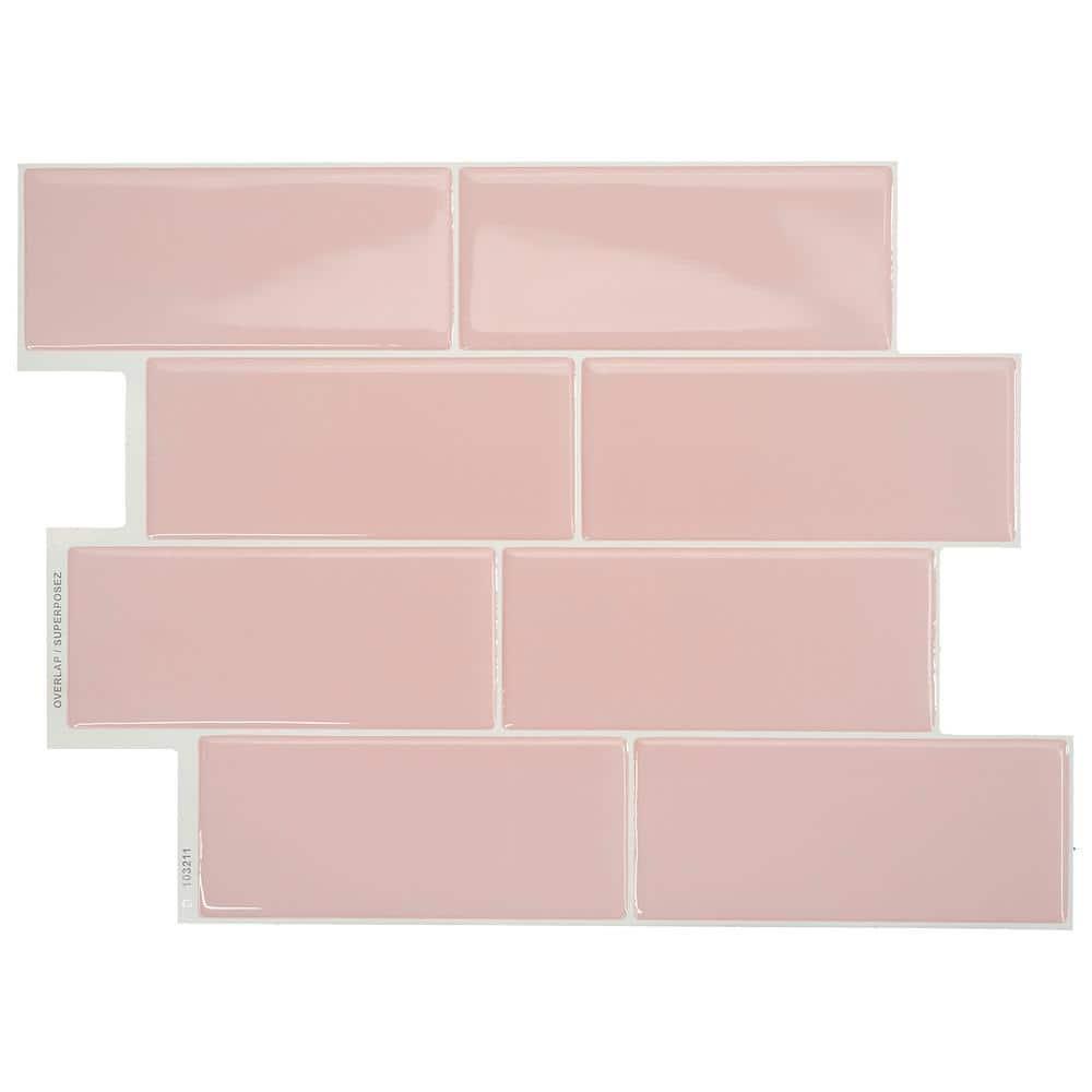 Metro 8'' W x 11'' L Gel Peel and Stick Mosaic Tile