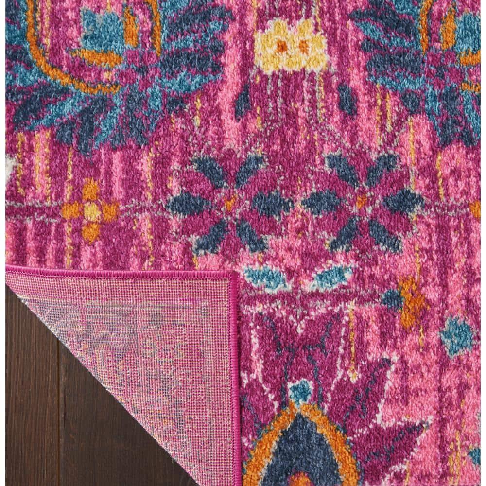 Nourison Passion Bohemian Indoor Rug Fuchsia 6'7" x 9'6"