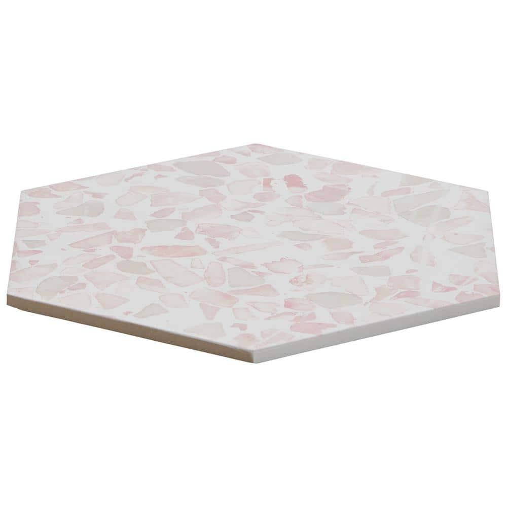 Jurassic Hex 9" Terrazzo Look Porcelain Floor & Wall Tile (8.07 Sq. Ft. / Case)