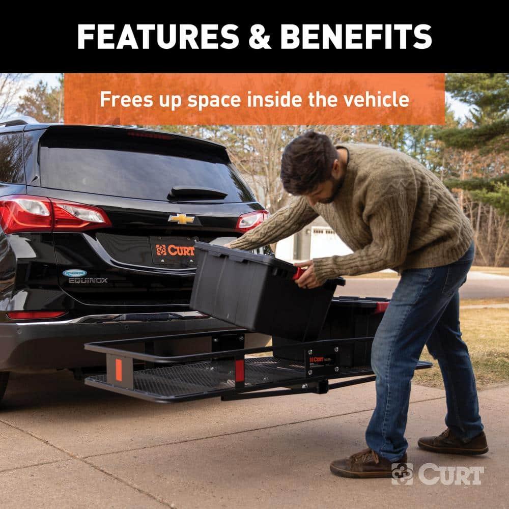 Black Steel Mesh Folding Cargo Carrier for Vans