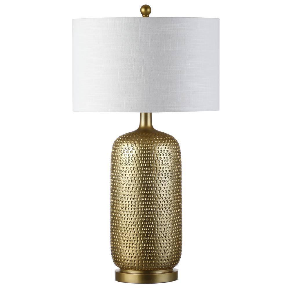 JONATHAN Y JYL1017A Sophia 30" Resin LED Table Lamp, Gold