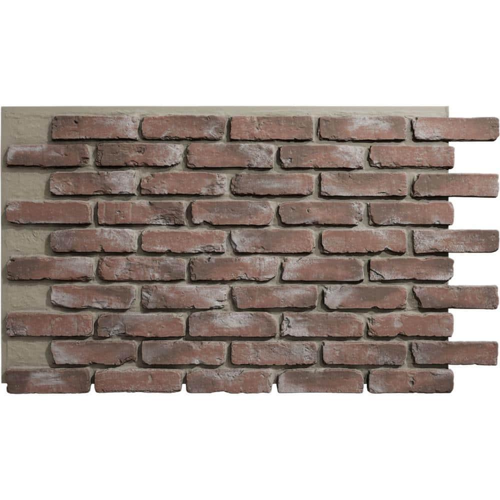 Ekena Millwork EverStone Aged Brick Faux Brick Panel