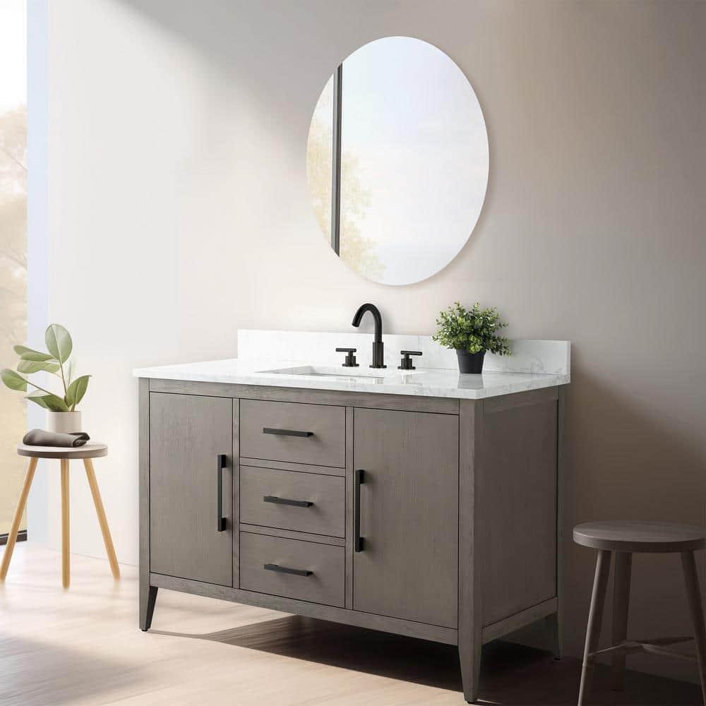 48'' Single Bathroom Vanity with Engineered Marble Top