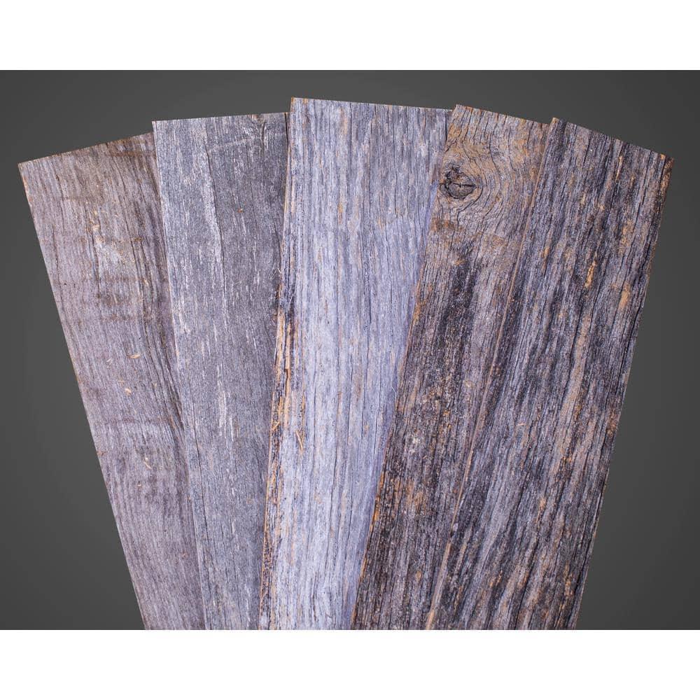 Vintage Harvest Reclaimed Lumber Variable Length Barnwood Wall Paneling in Gray