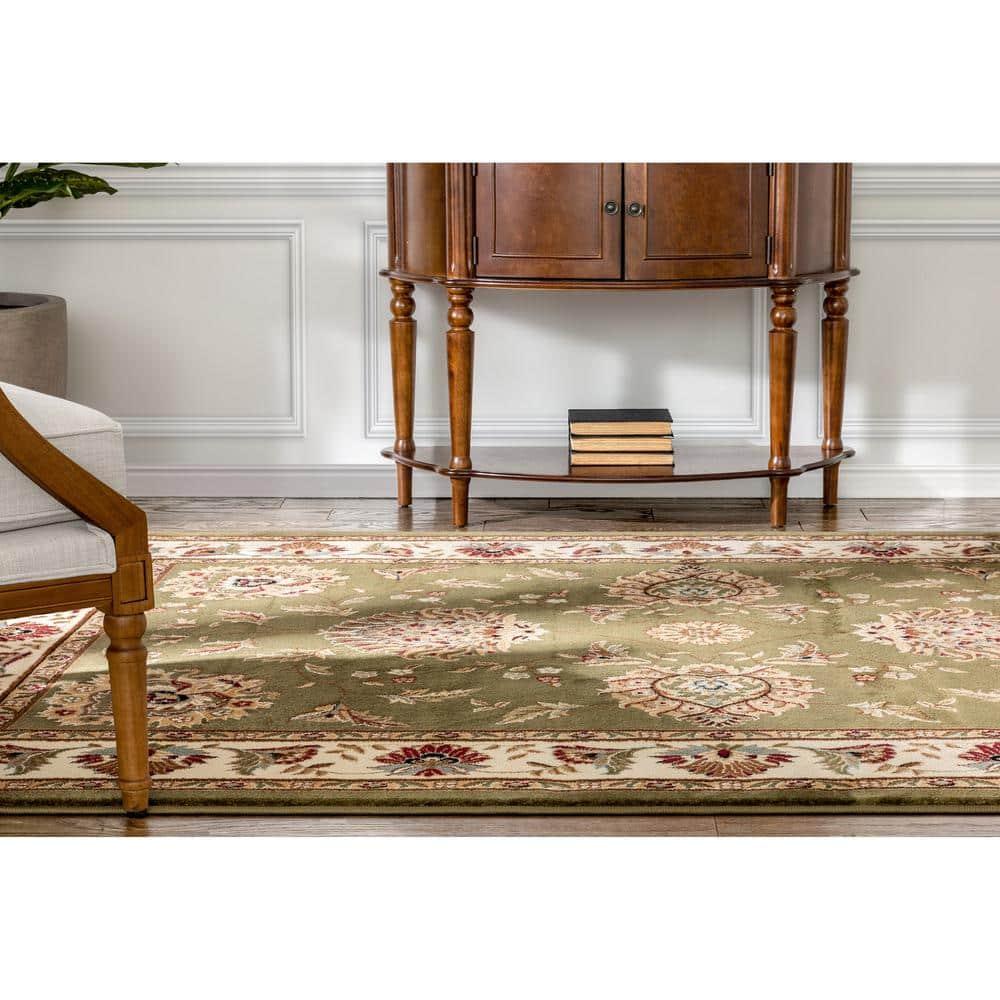 Well Woven Timeless Abbasi Oriental Persian Green 5'3" x 7'3" Area Rug