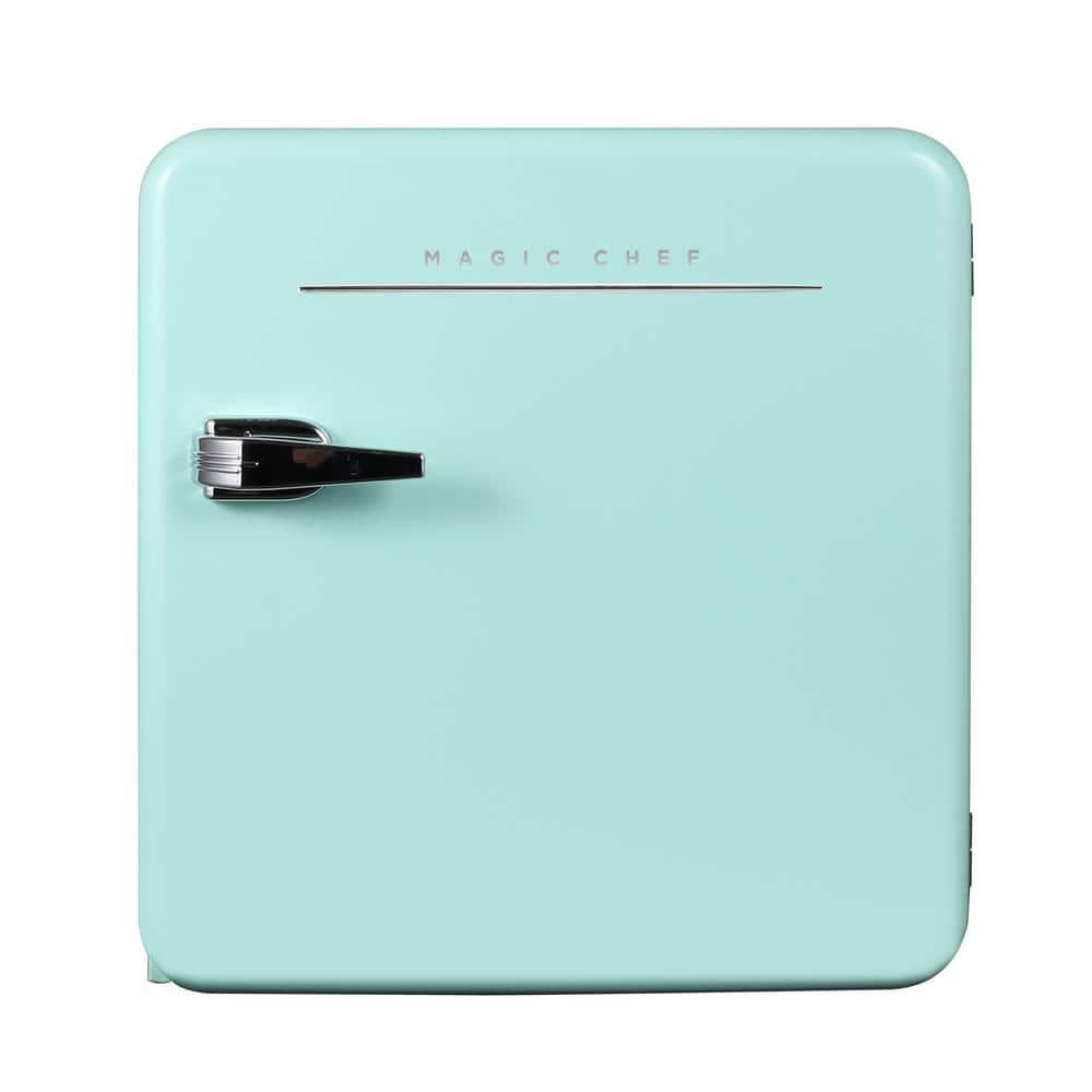 Magic Chef Magic Chef 1.6 Cubic Feet Retro Style Mini Fridge with Interior LED Light, Mint