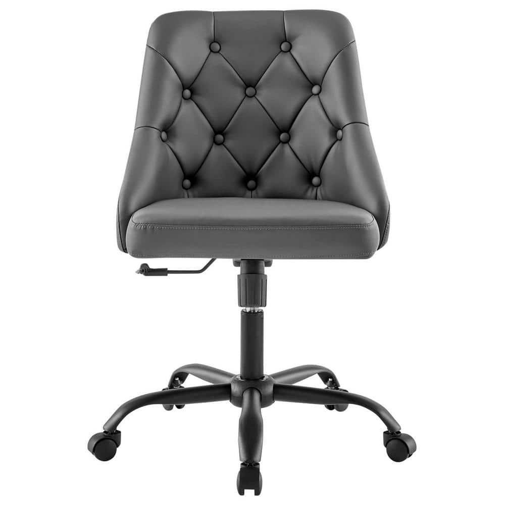 Modway Distinct Tufted Swivel Vegan Leather Office Chair