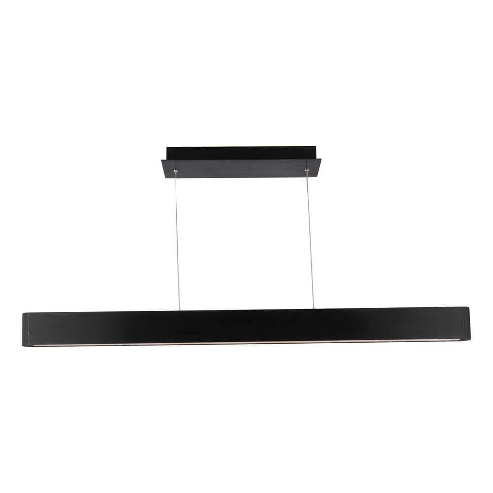 dweLED Volo Black Modern/contemporary Linear Integrated LED Large Hanging Pendant light