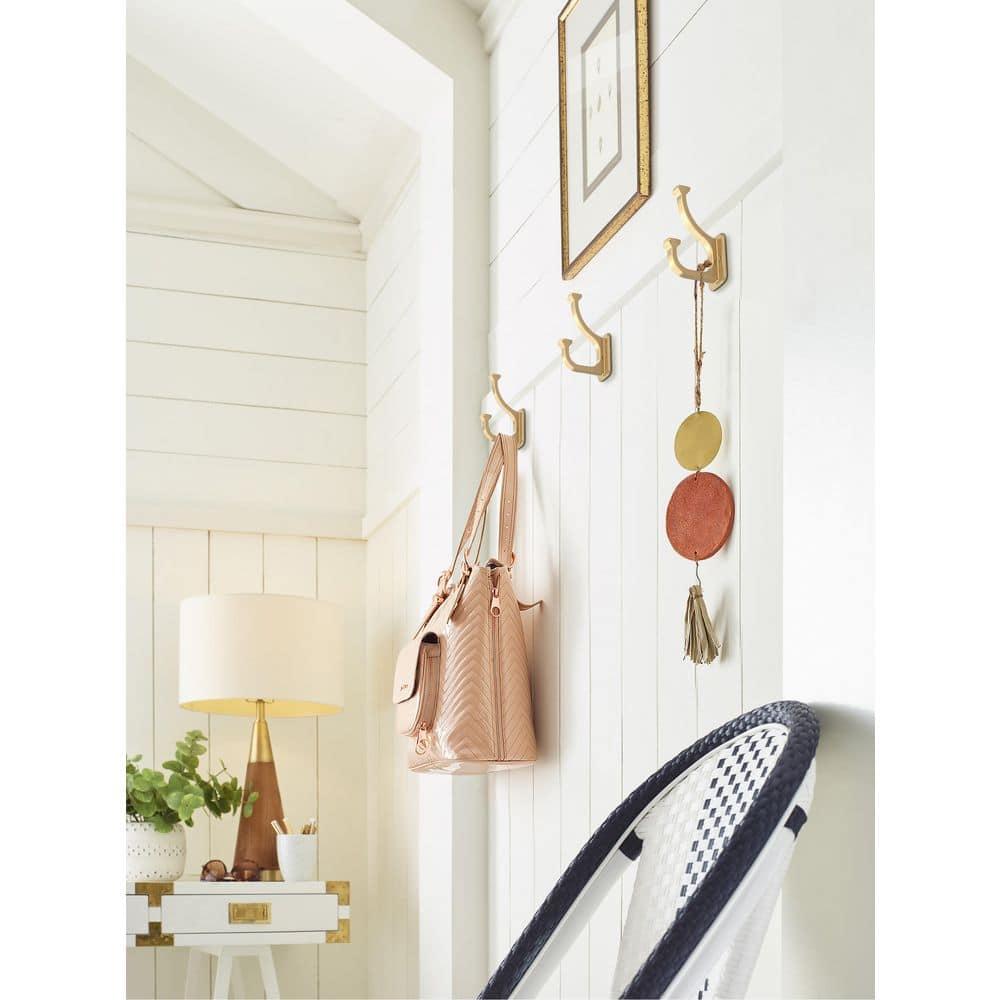 Alder Transitional Double Prong Decorative Wall Hook