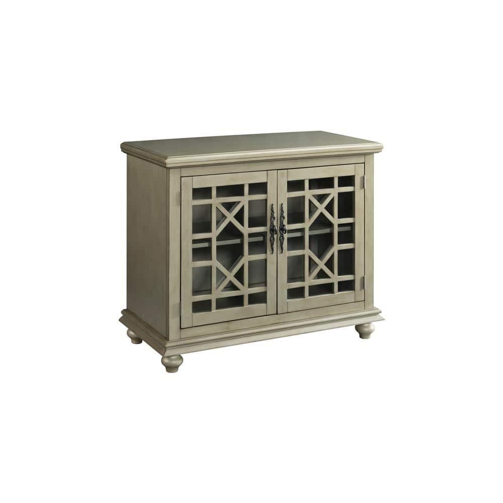 Martin Svensson Home Elegant Small Spaces TV Stand, Antique Silver