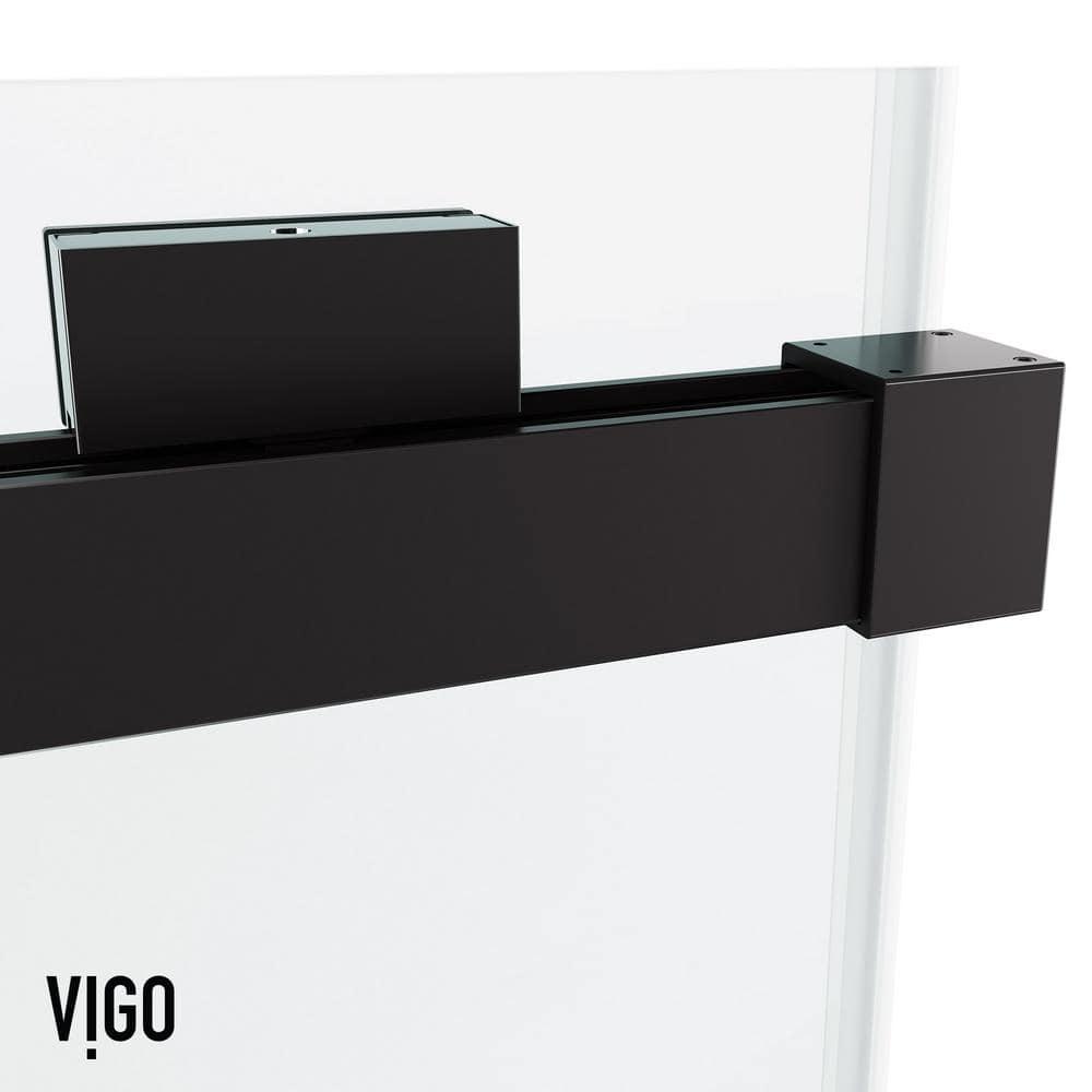 Houston 56-60" W x 66" H Double Sliding Frameless Tub Door with 3/8" Clear Glass