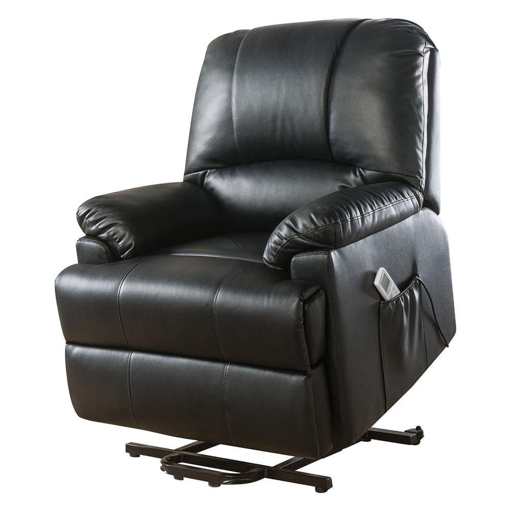 ACME Ixora Recliner with Power Lift and Massage in Black