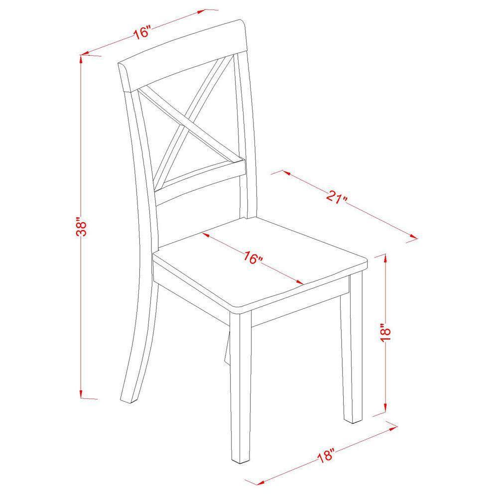 Gracie Oaks Solid Wood Upholstered Dining Chair(Set of 2)
