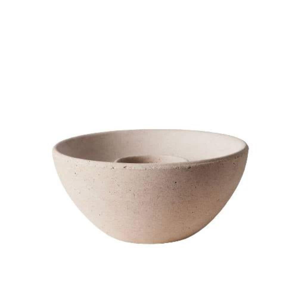 TerraFlame Basin Concrete Table Top Gel Fuel Fire Bowl - Indoor and Outdoor Use