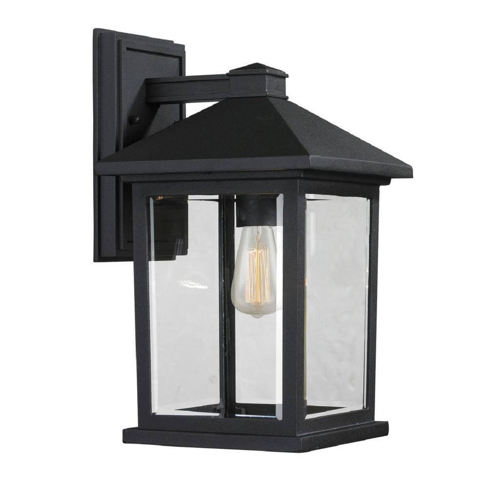 Z-Lite 531M-BK 1 Outdoor Wall Light, Black