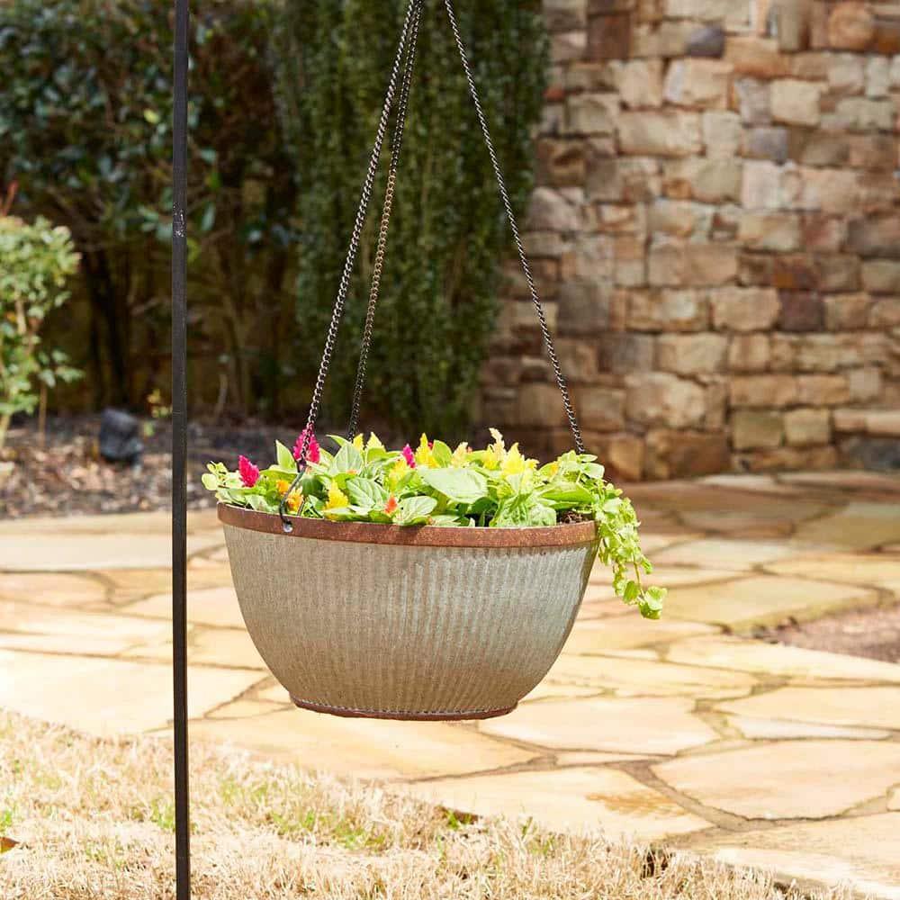 Southern Patio® Westlake Hanging Resin Pot Planter Round
