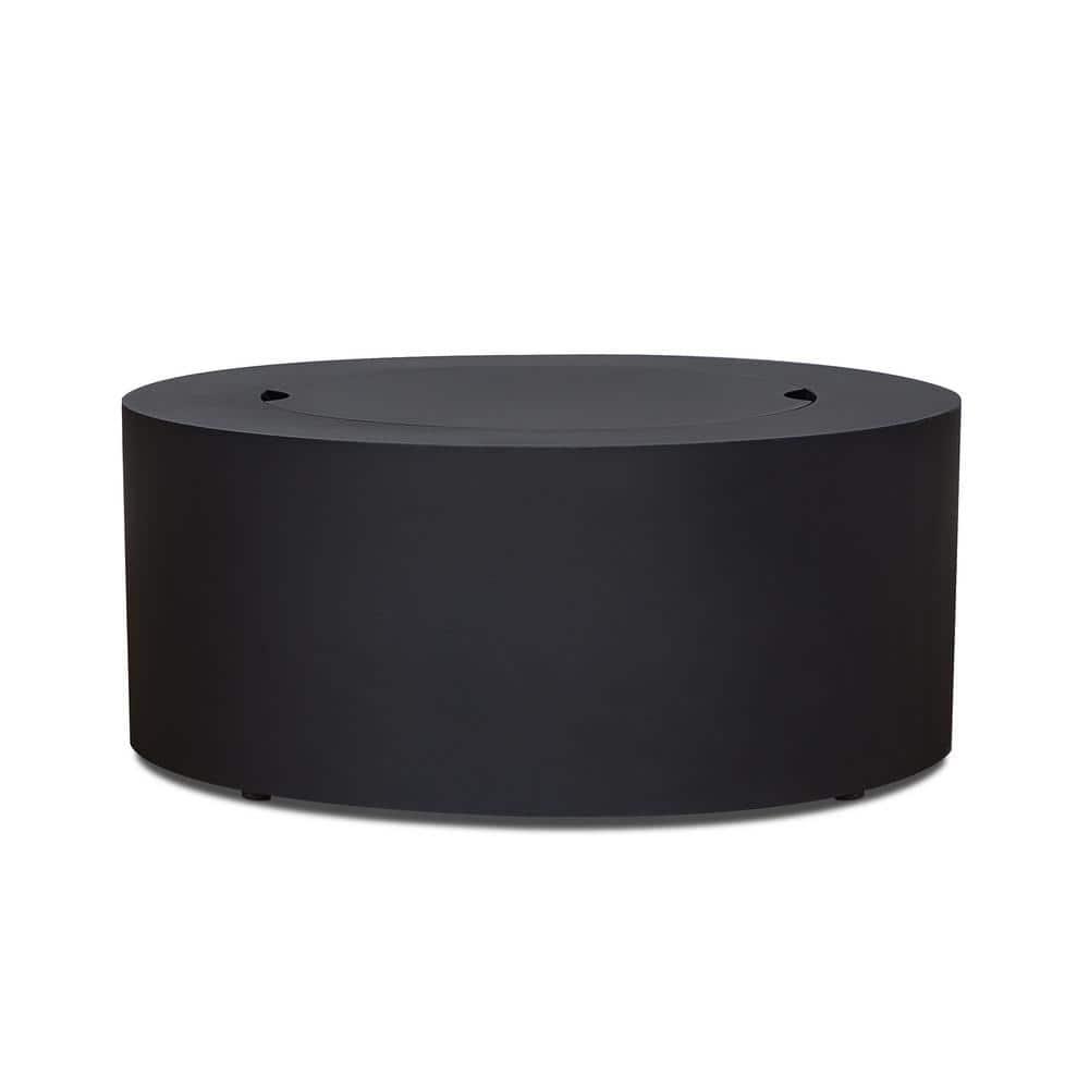 Aegean 36" Round Steel Propane or Natural Gas Fire Pit Table by Real Flame