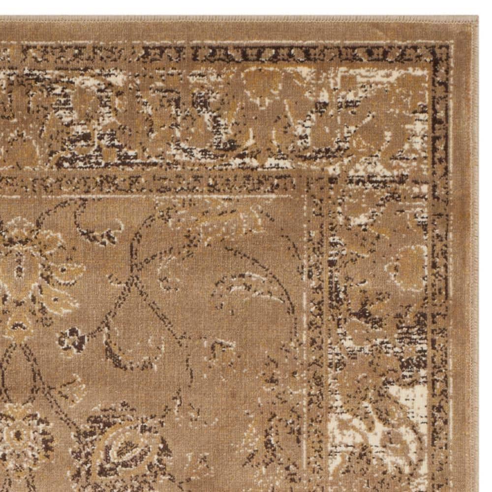 Vintage VTG117 Power Loomed Indoor Skid-Resistant Accent Rug - Taupe - 3'3"x5'7" - Safavieh