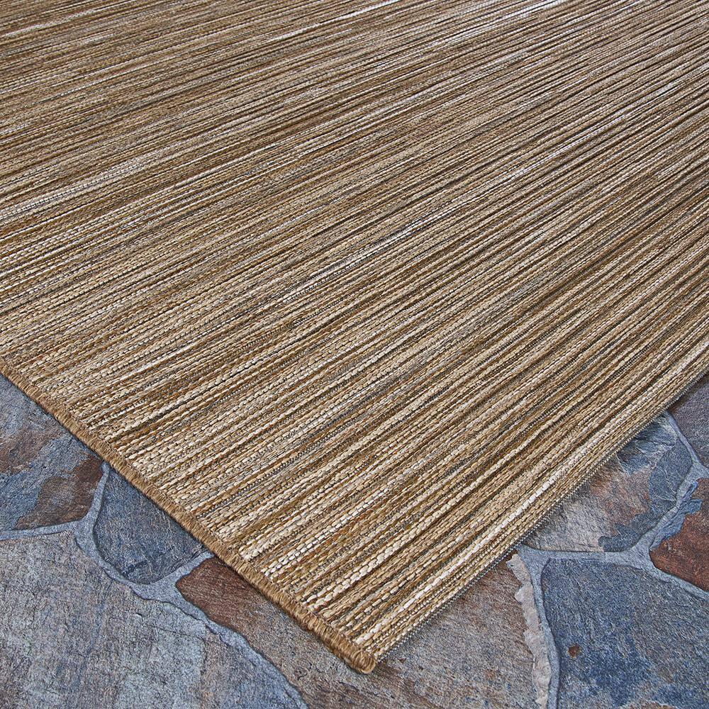 Couristan Cape Hinsdale Indoor / Outdoor Area Rug, Brown-Ivory, 3'11" x 5'6"