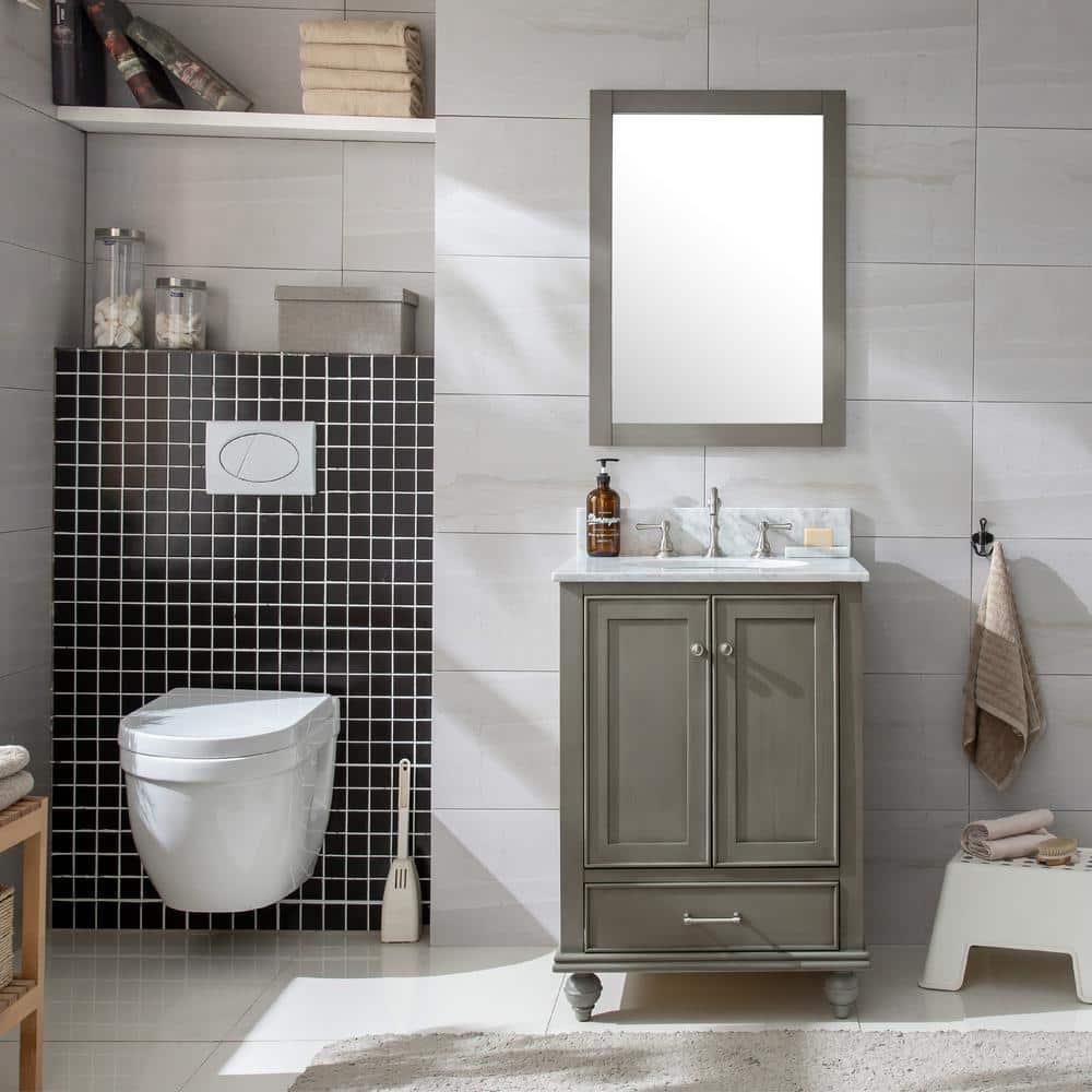 Melissa 24" Single Vanity - Grain White