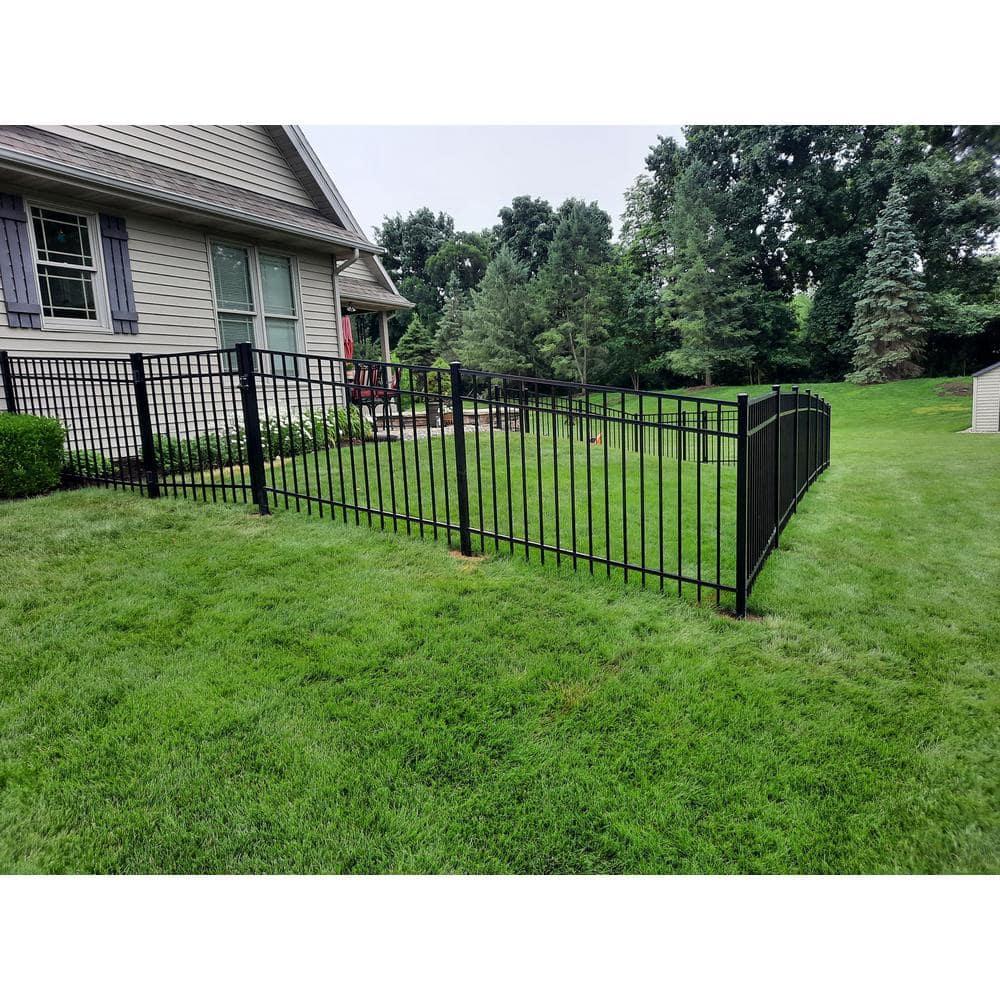 Weatherables Livingston Aluminum Fence Kit – DIY Kit for Backyard and Garden Fencing, Made with Durable Powder-Coated Aluminum That Combats Rust, Fading, and Corrosion (4’ x 6' Fence Panel)