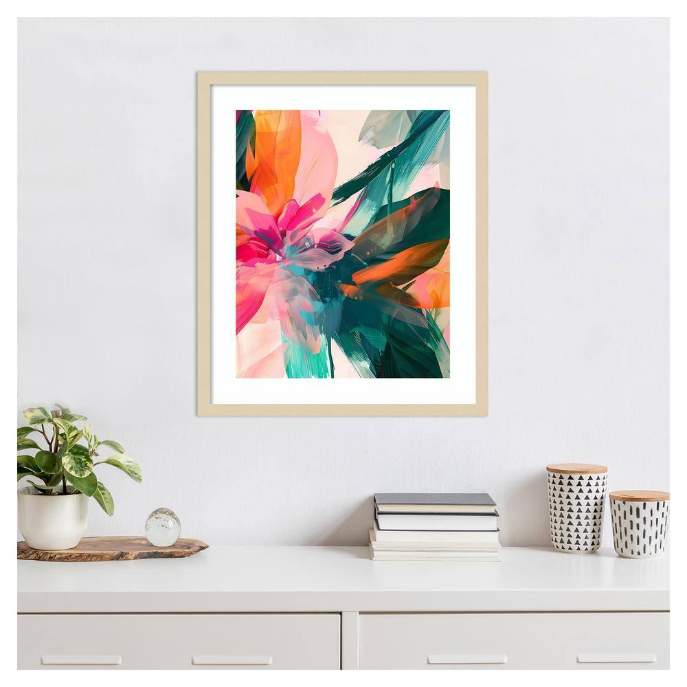 Amanti Art 21"x25" Jumble Jungle by Walker Noble Wood Framed Wall Art Print