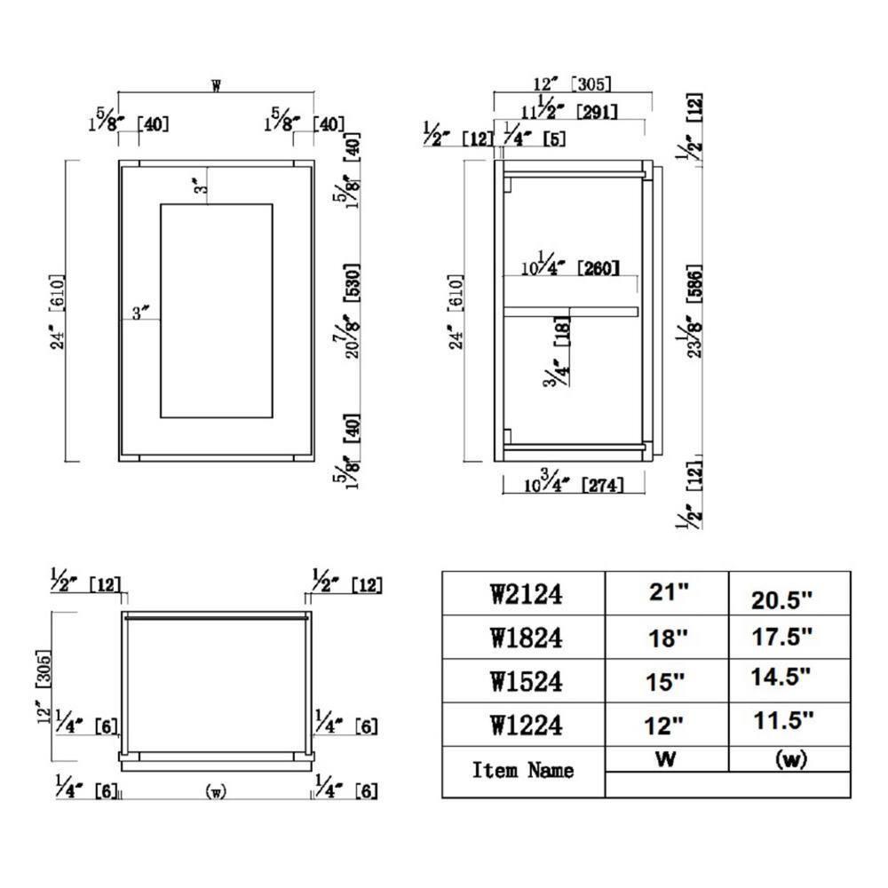 Design House Design House Brookings (Ready-to-Assemble) Shaker Style Wall Kitchen Cabinet