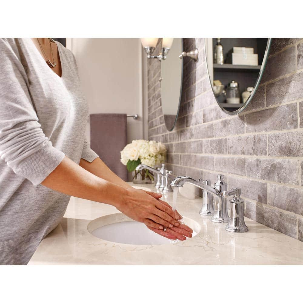 Moen Dartmoor Two-Handle Widespread Bathroom Faucet Trim Kit, Valve Required