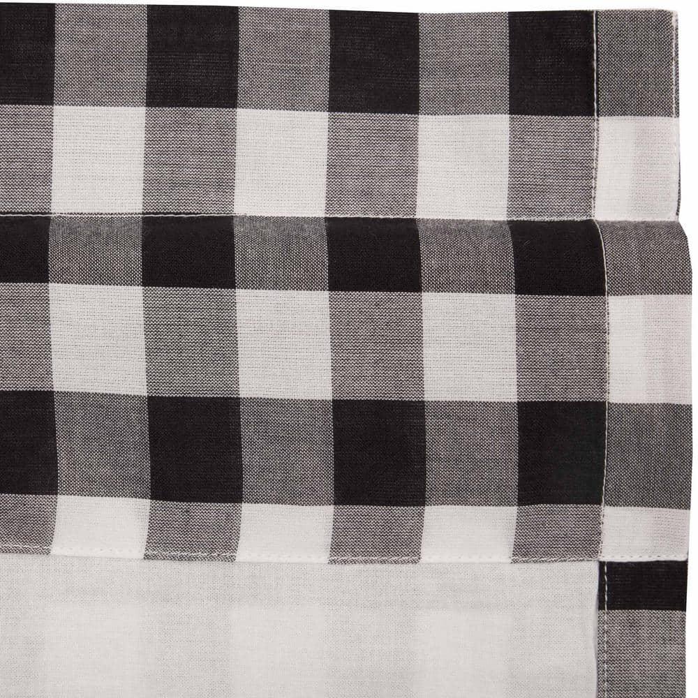 VHC Brands Annie Buffalo Check Plaid Cotton Tailored Window Valance