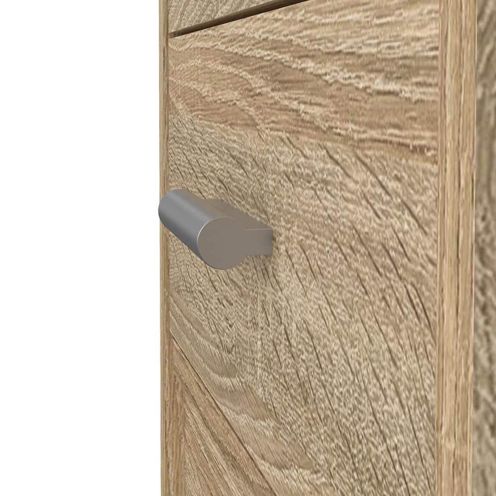 Tvilum Warner 4 Drawer Office Desk with 1 Shelf for Adults, Oak