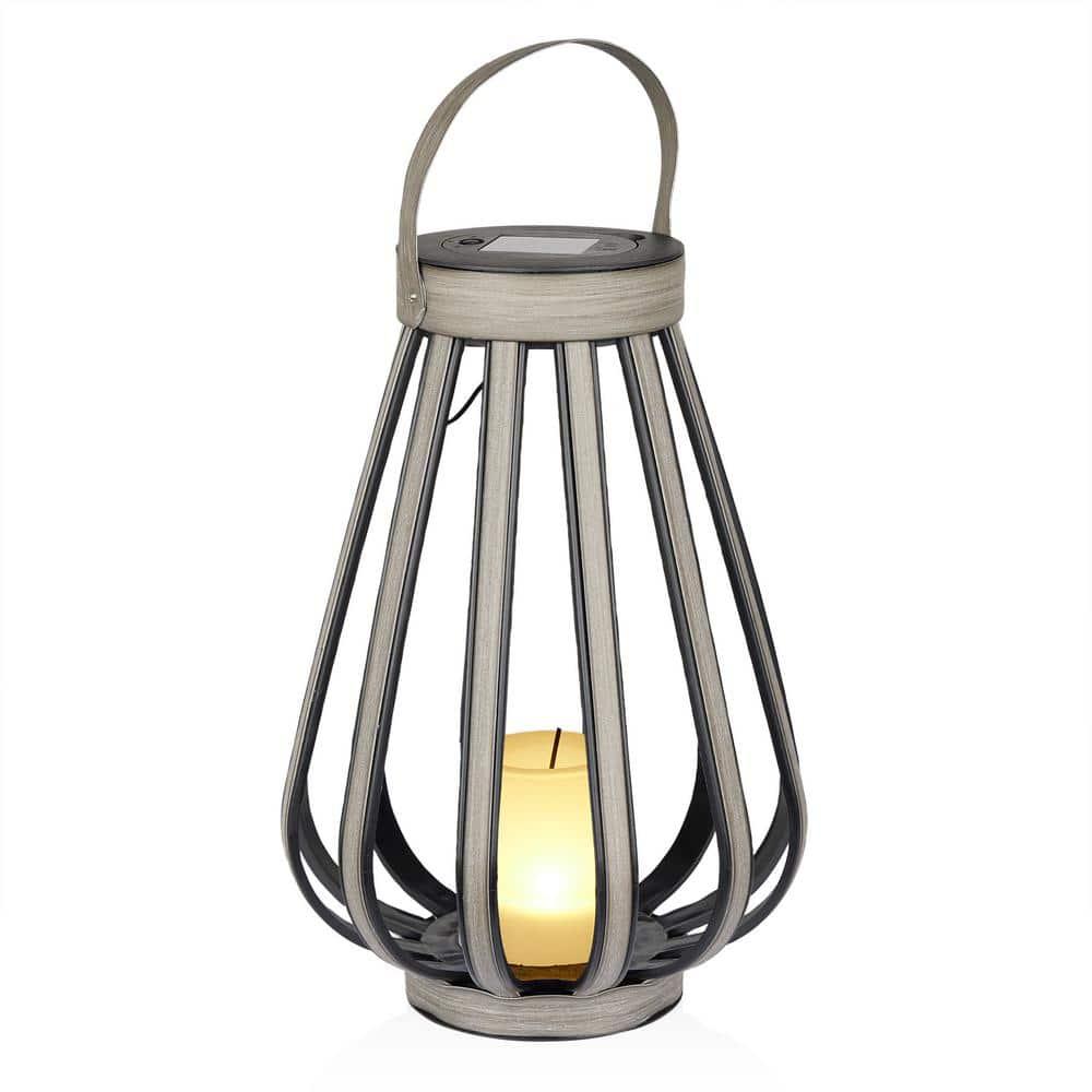 Alpine Solar Decorative Plastic Lantern w/ LED Light