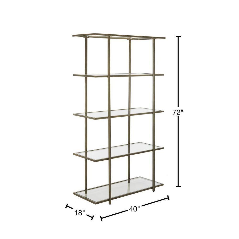 SAFAVIEH Francis Glam 5 Tier Etagere, French Silver/Clear