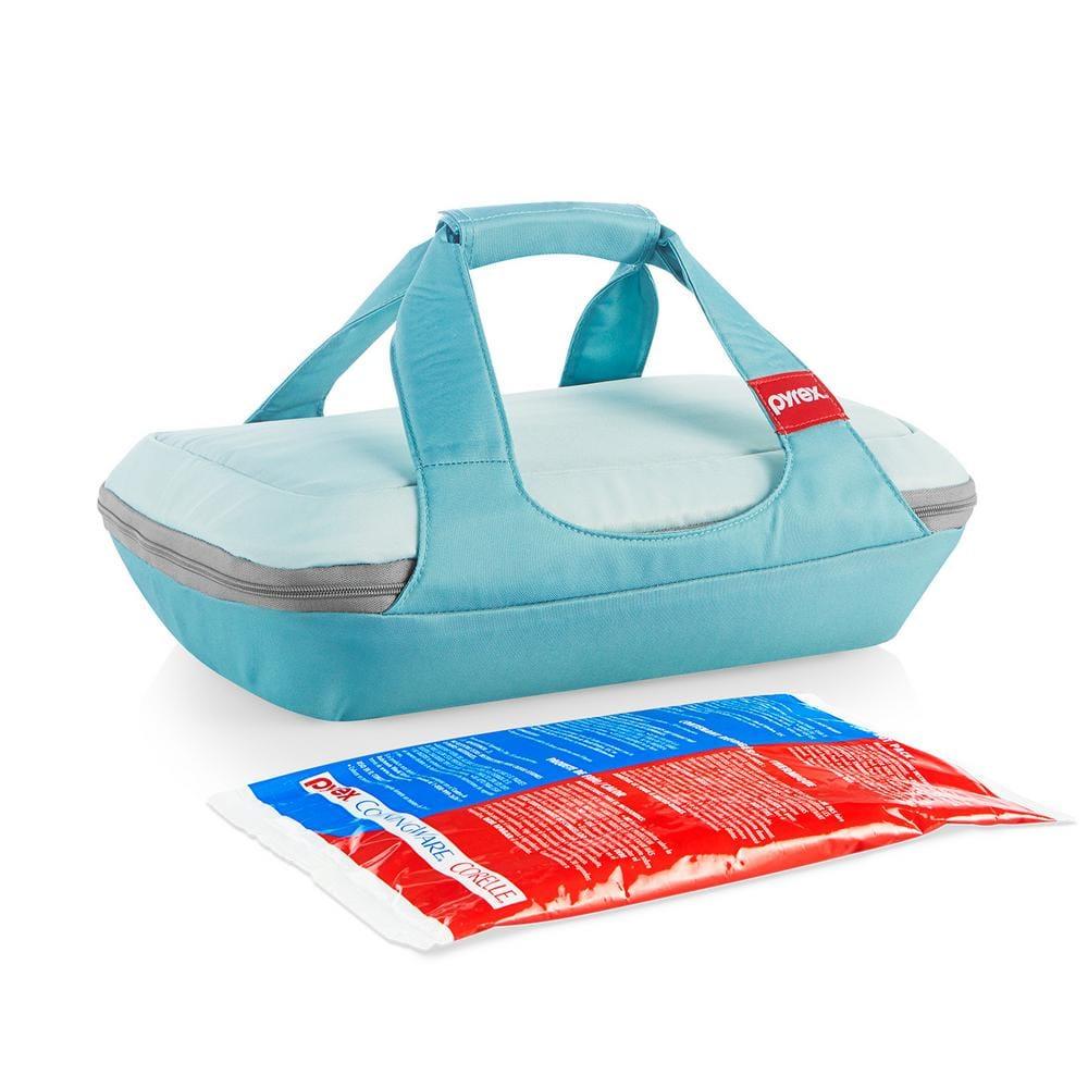 Pyrex Deep Portable Baking Dish with Sage Plastic Cover (4-Piece) 1138983
