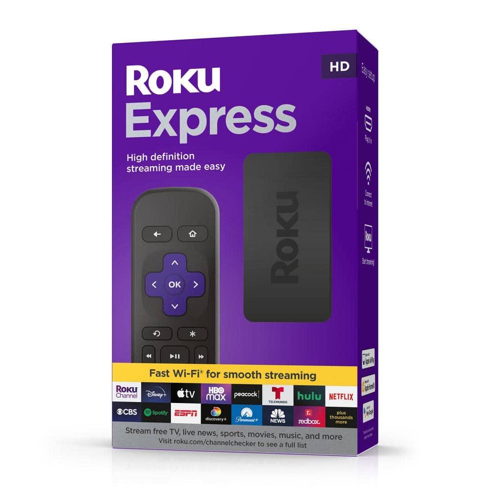Roku Express HD Streaming Device with High-Speed HDMI Cable, Standard Remote, and Wi-Fi