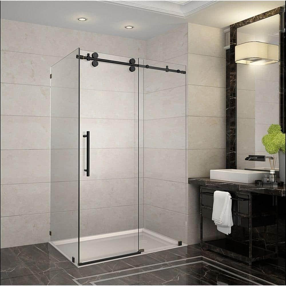 Langham 48" x 75" Rectangle Sliding Shower Enclosure