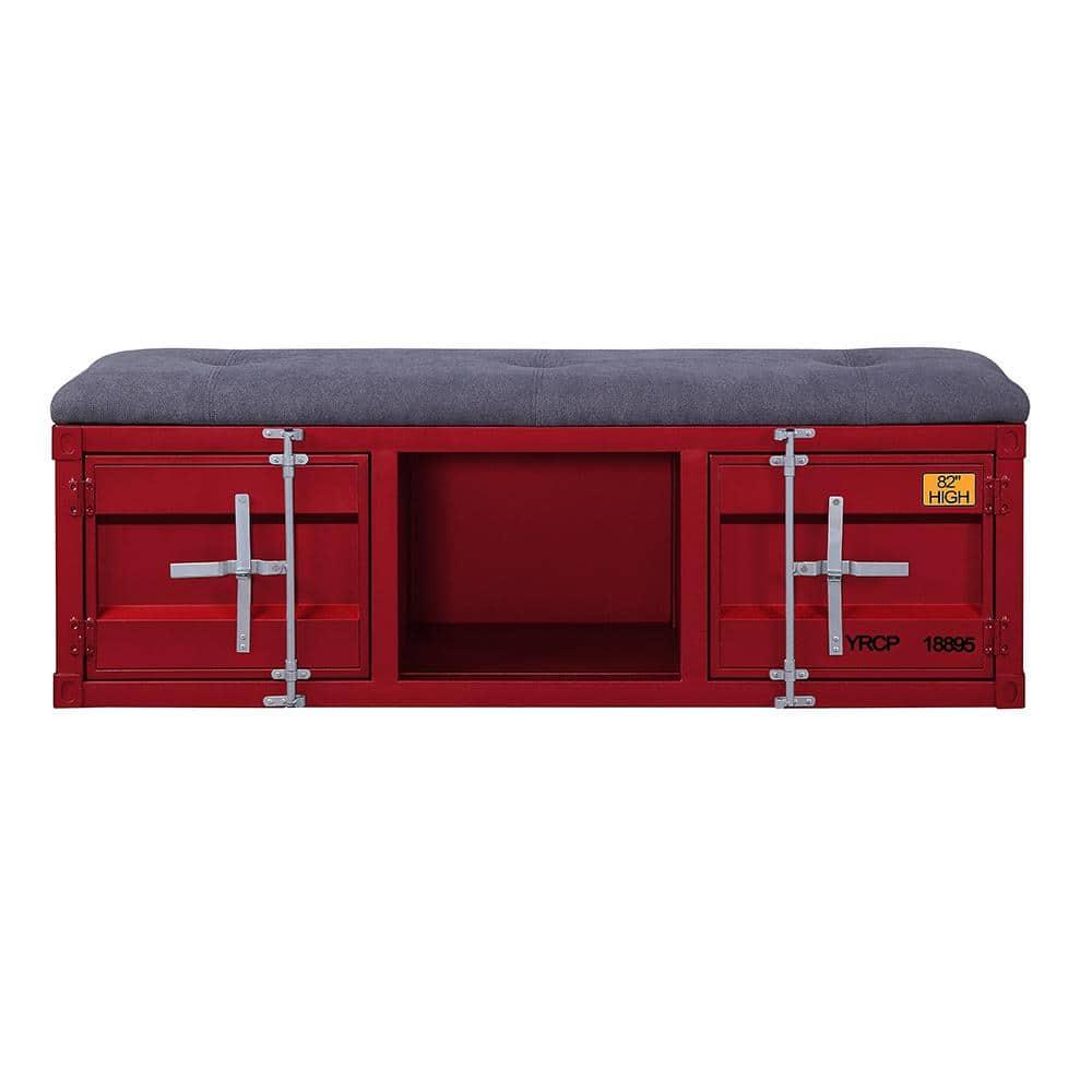 Acme Cargo Fabric Upholstered Storage Bench