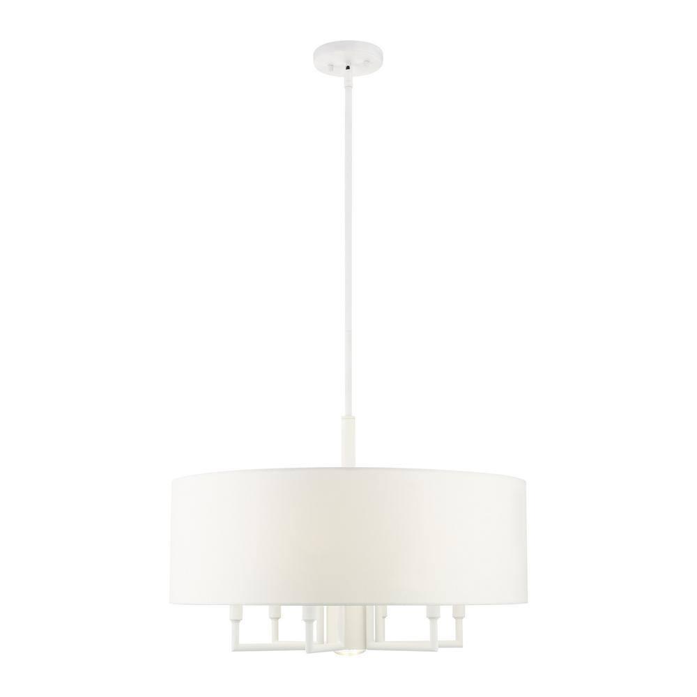 Moonlighter 7 Light Metal Dimmable Drum Chandelier