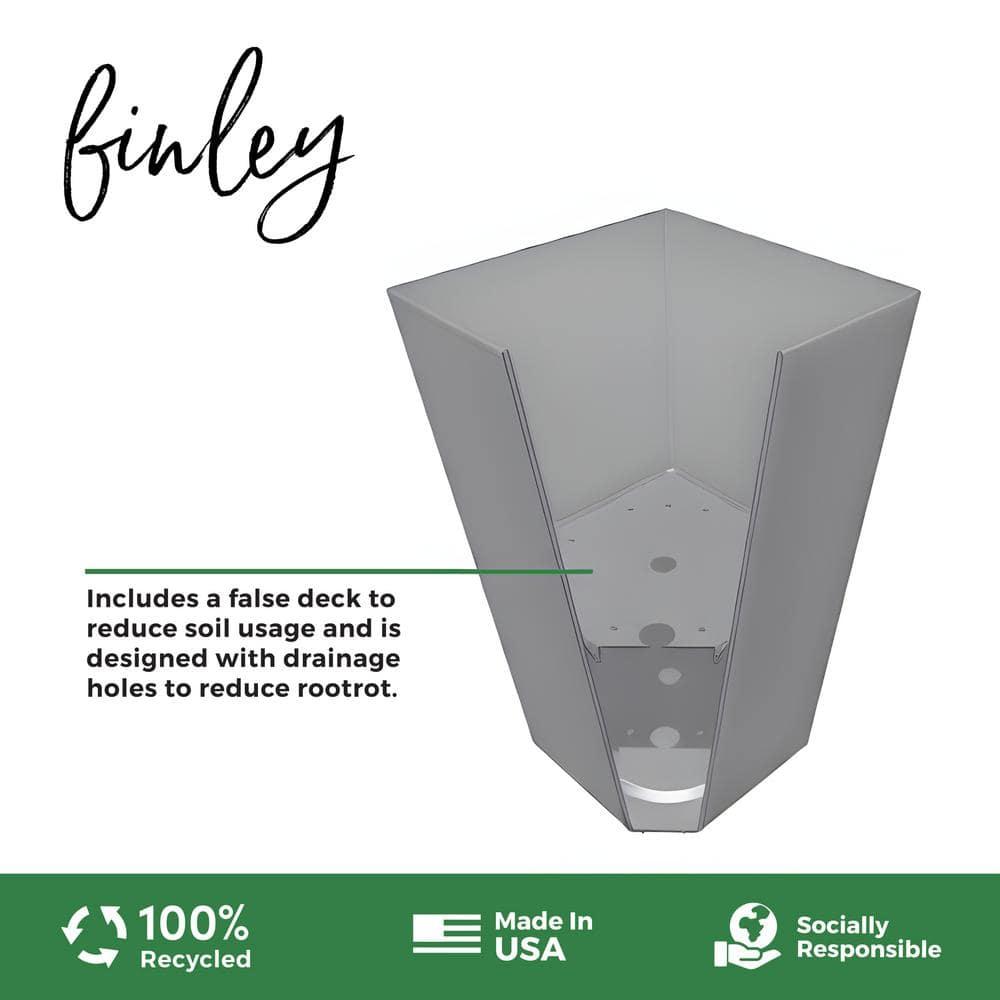 Bloem Finley Modern 20-in Recycled Plastic Indoor/Outdoor Square Vertical Planter