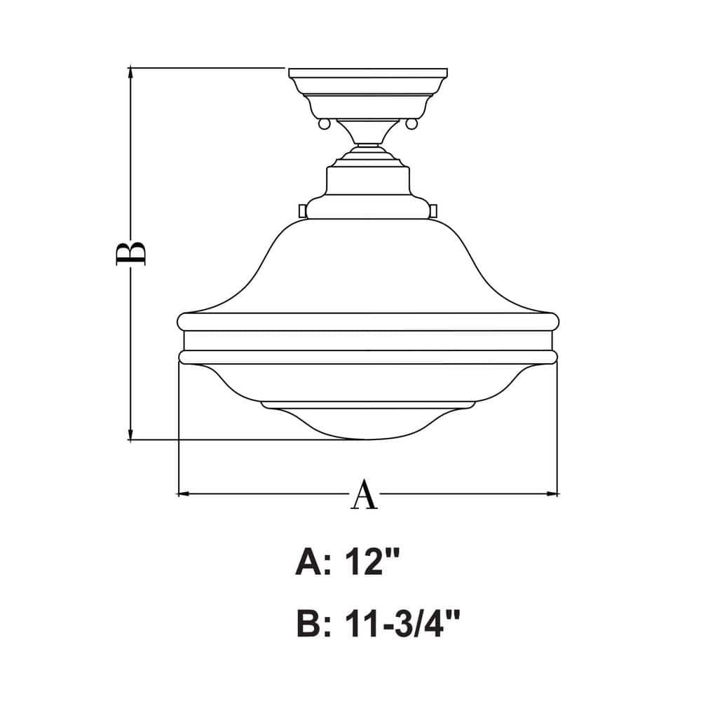 Vaxcel Huntley 1 - Light Flush Mount in  Oil Rubbed Bronze