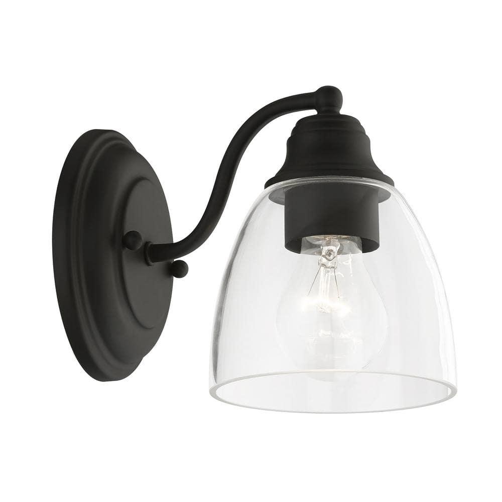 Livex Lighting Montgomery 1 - Light Vanity in  Black