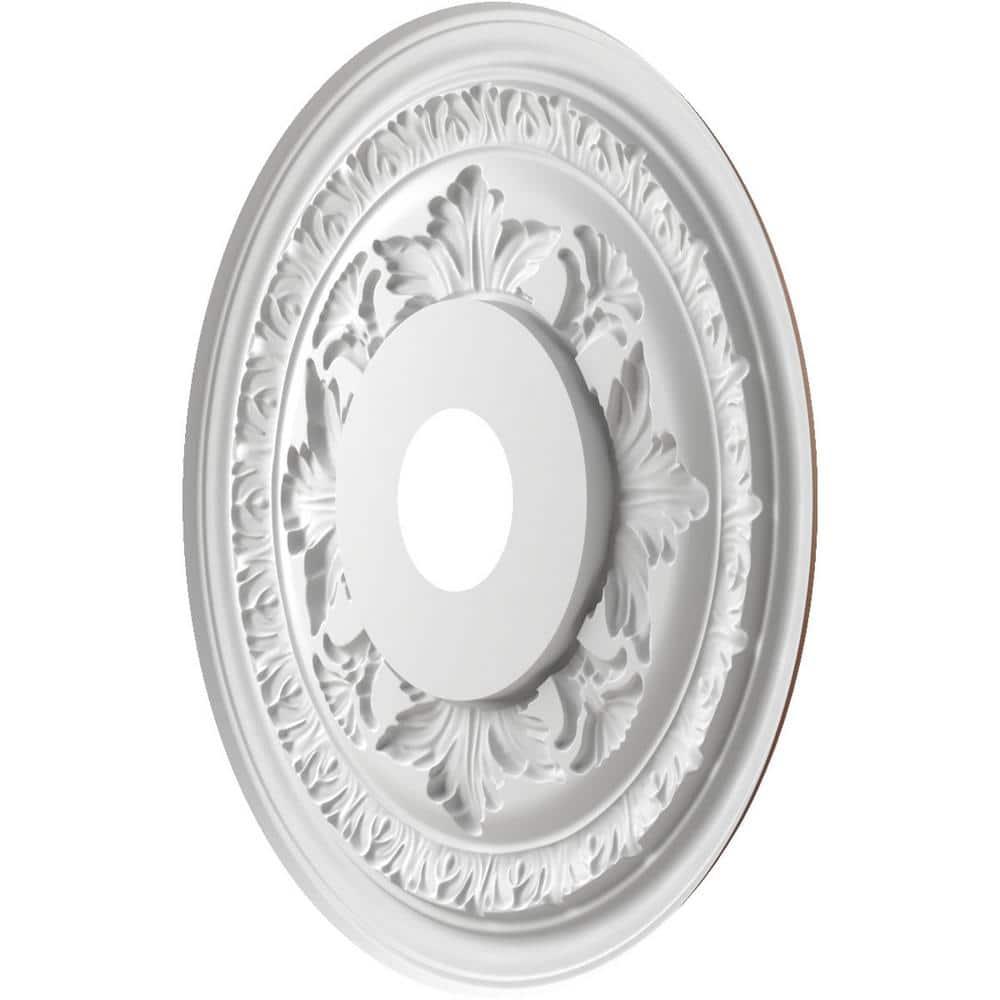 Ekena Millwork 19"OD x 3 1/2"ID x 1"P Baltimore Thermoformed PVC Ceiling Medallion (Fits Canopies up to 7 3/4"), Universal Aged Metallic Rust