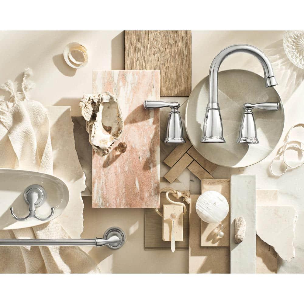 Moen Moen Banbury 8 In. Widespread Double Handle High-Arc Bathroom Faucet In Mediterranean (Valve Included) 84947-CH