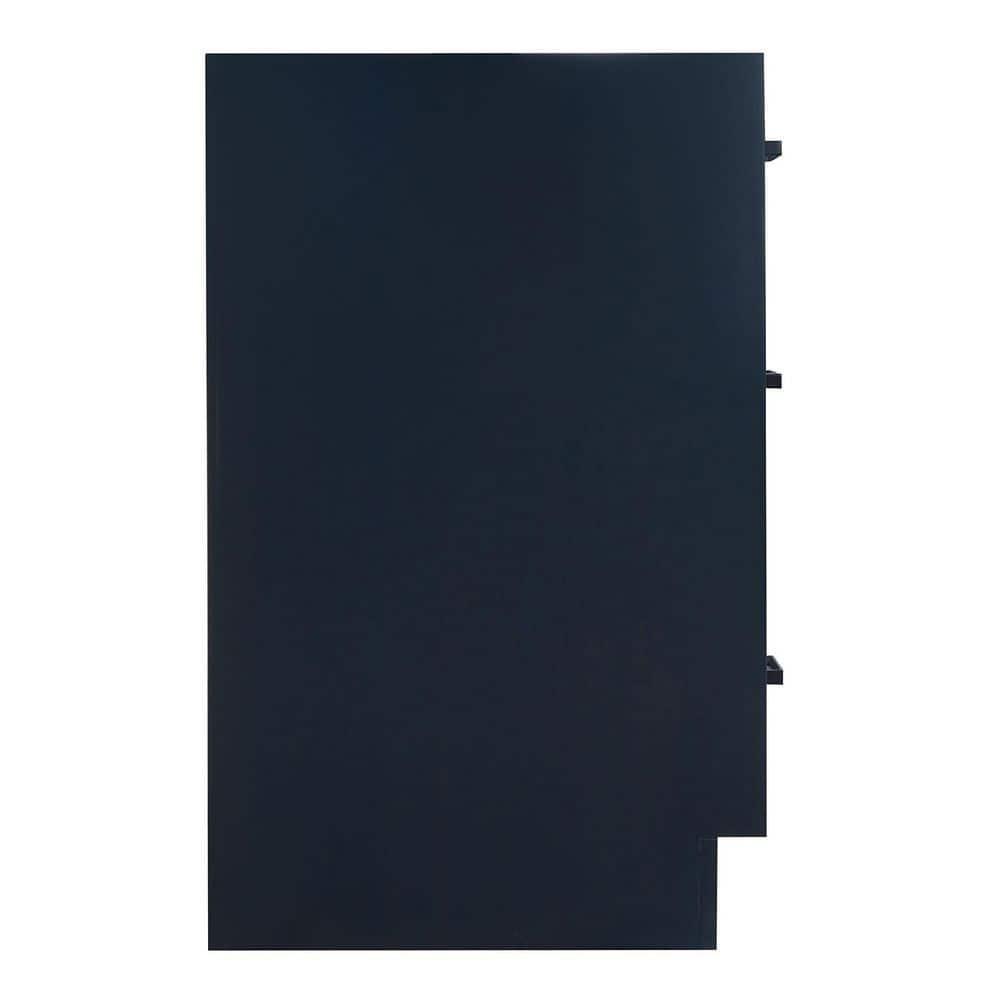 Midnight Blue 66" Freestanding Double Sink Wood Vanity Cabinet