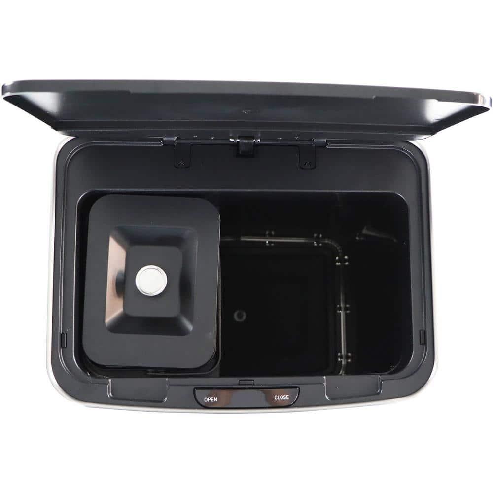 Hanover Plastic Motion Sensor Kitchen Trash Can - 16 Gallons