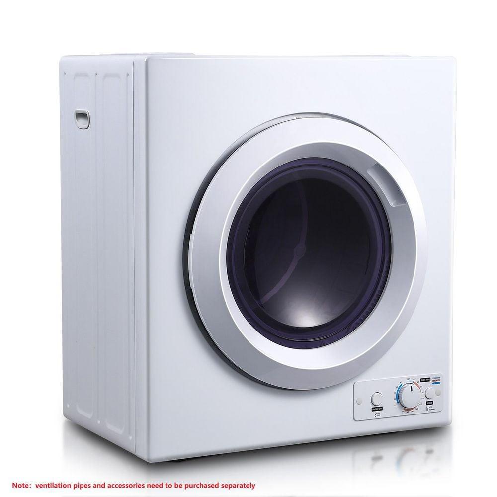 2.7 cu.ft Compact Clothes Dryer, 2 Temperatures, Dries Up to 14.4 lbs of Clothes, 1400W Small Dryer Machine with Stainless Steel Tub, Suitable for Home, Dorm, RVs