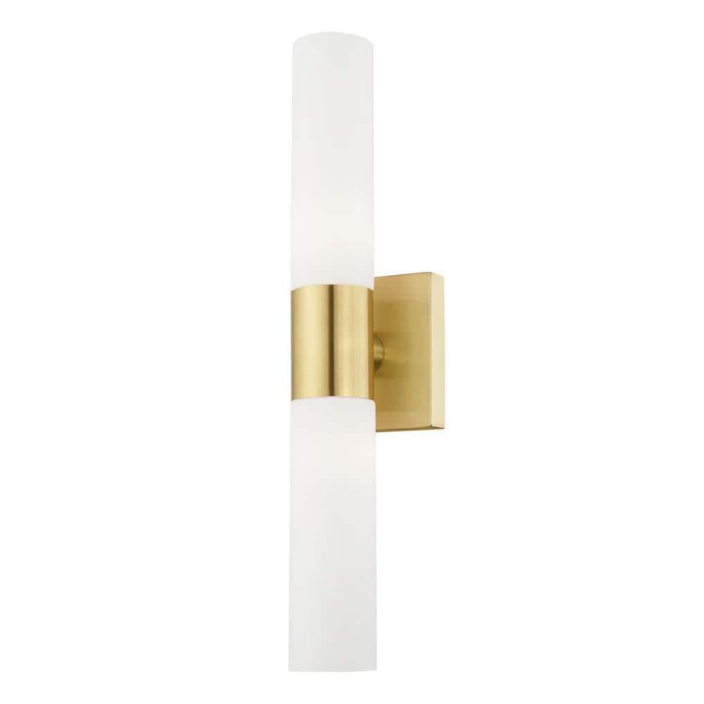 Livex Lighting Aero 2 - Light Vanity in  Satin Brass