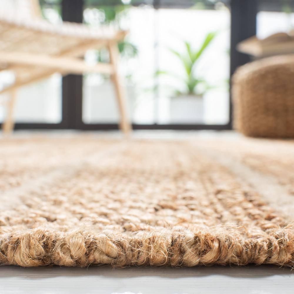 Natural Fiber NF550 Hand Woven Indoor Accent Rug - Natural/Light Grey - 2'x3' - Safavieh.